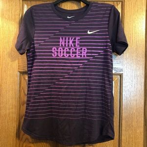 Women’s purple nike soccer shirt